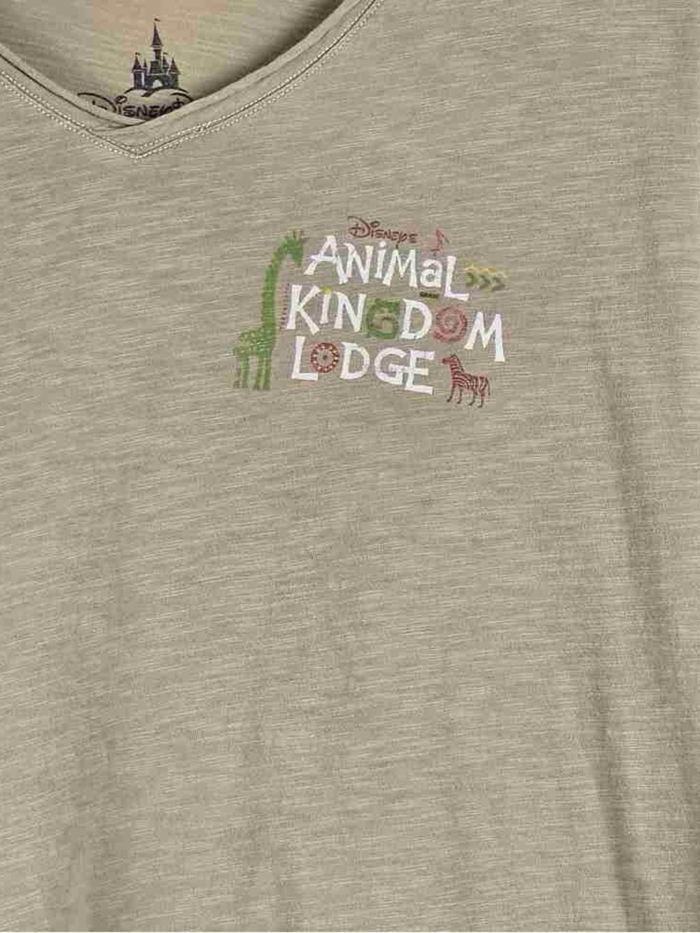Khaki Short-Sleeve V-Neck Tee - Picture 3 of 5